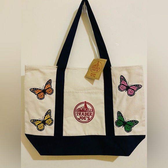 Trader Joe's Reusable Canvas Tote Bag - Picture 4 of 5